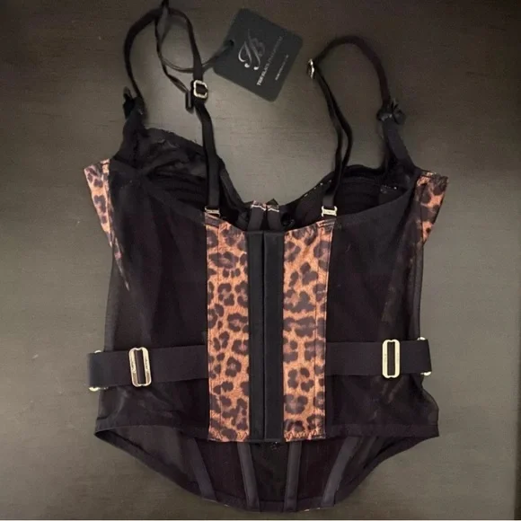 Honey Birdette Marilyn Leopard Bustier